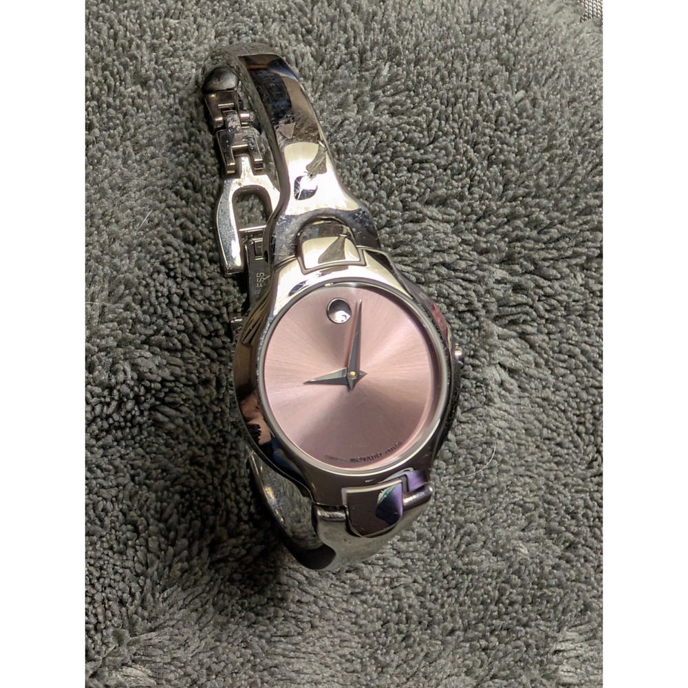 Movado Kara Pink Dial Ladies Watch 24MM 84A11846